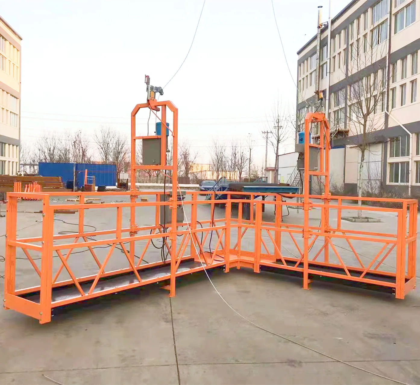 Hot Dipped Galvanized Window Cradle Lift Construction Gondola Suspended Cradle Hanging Platform Lift