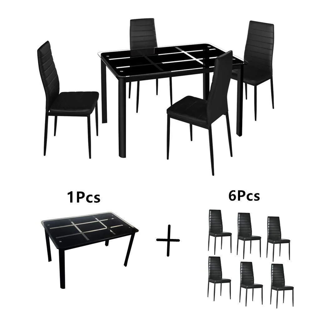 Classic Wholesale/Supplier Modern Style Hotel Kitchen Cafe Home Furniture Square Restaurant Glass Dining Table