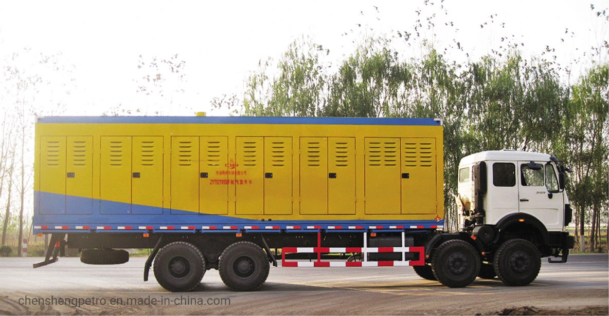 1200/95-35MPa Nitrogen Generator and Injection Unit Truck Membrane Nitrogen Plant Vehicle Mobile Nitrogen Compressor Station