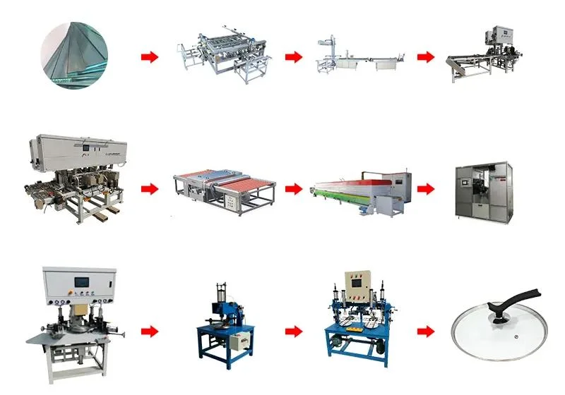 Cookware Kitchenware Cooking Pot Glass Lid Production Line