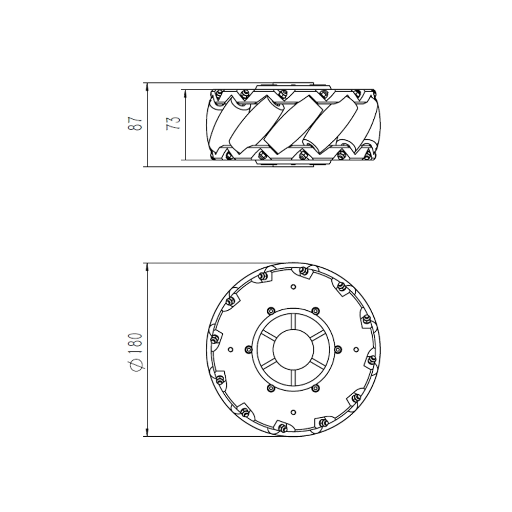 Roboct Medical Robot Mecanum Wheel Set