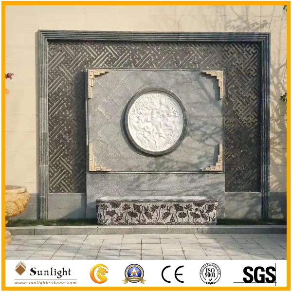 Hand Carved Marble/Granite Stone Relievo Carving for Wall Decoration