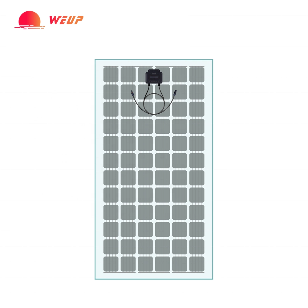 Panneau solaire en verre transparent 380W 400W 450W BIPV pour les bâtiments.