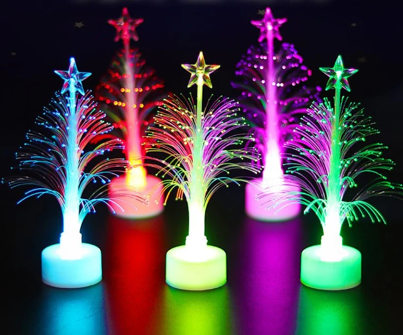 Christmas Gift Party Decoration Flashing Light up LED Optical Fiber Christmas Tree