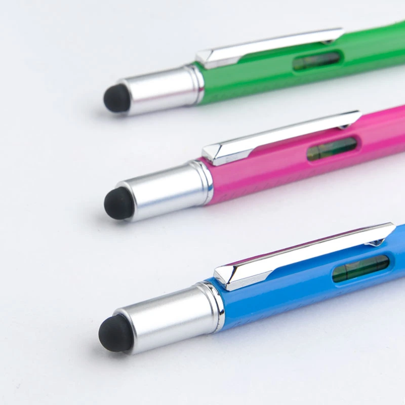 Office Supply Promotion Gift 5-in-1 Multi Purpose Plastic Tool Pen