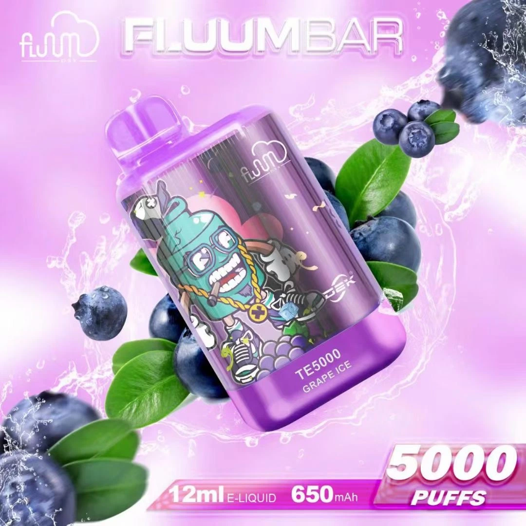 Фруктовые ароматы OEM Новая одноразовая сигарета Vape Fluum 5000 5500 6000 6500 Пуффовая бала для курящих одноразовый бахон для лука Вап