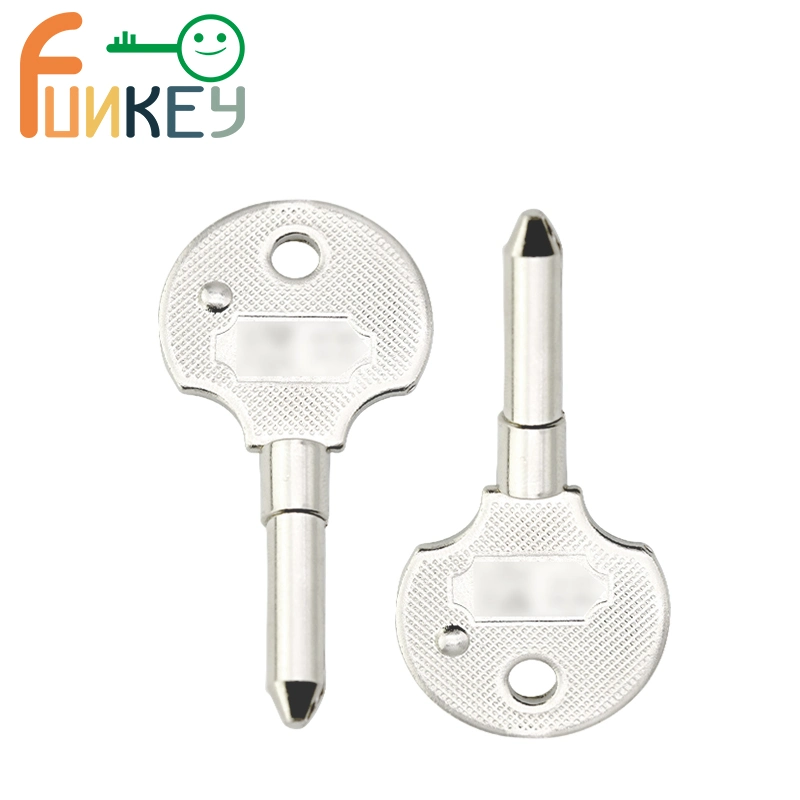 New Locksmith Supplier Nickel Sliver Cylinder-Shape Metal Brass Key Blank Custom Cylinder Key Blank House for Safety Door Lock