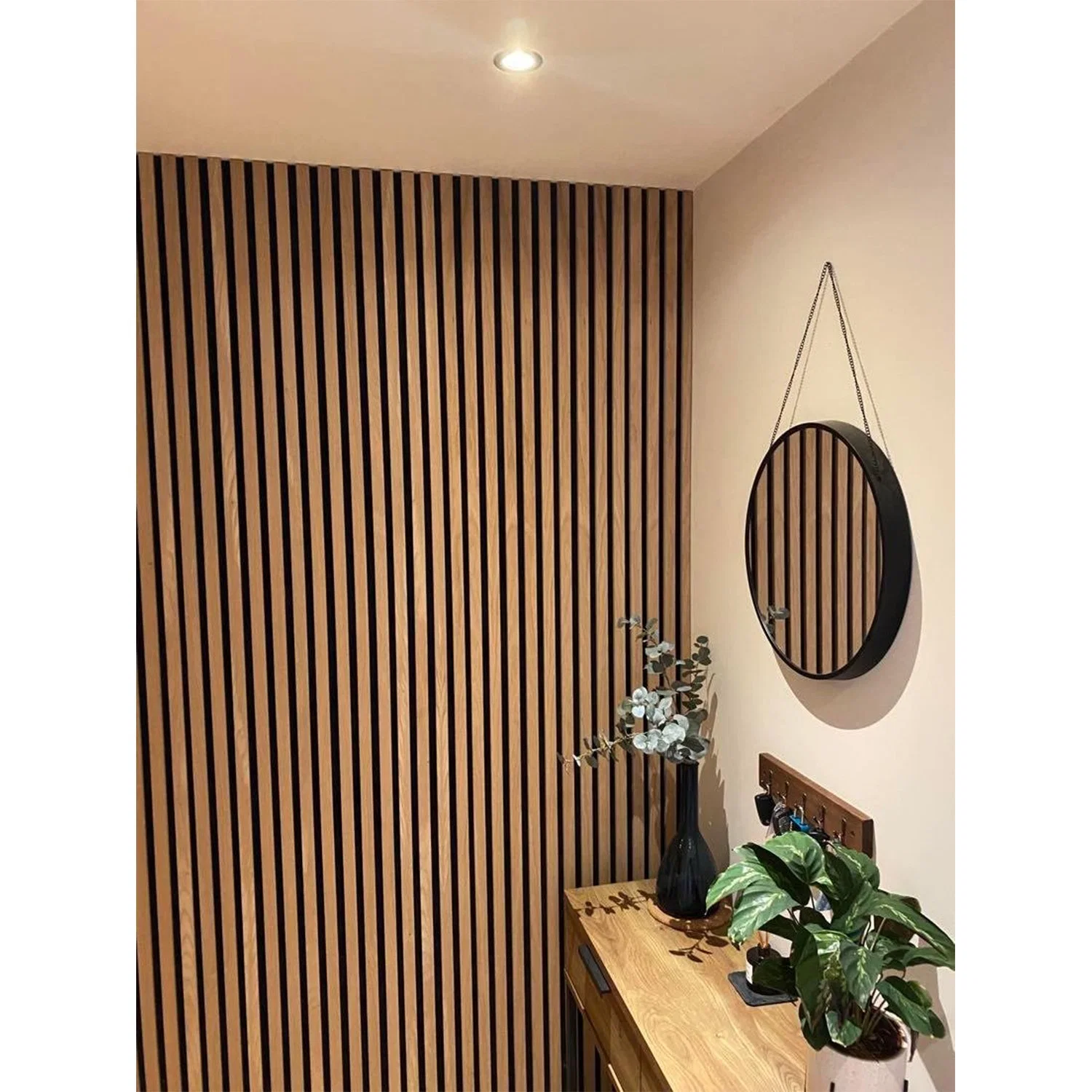 Pet Wood MDF Veneer Slat Acoustic Panels Natural Oak Acoustic Slat Panels for Wall