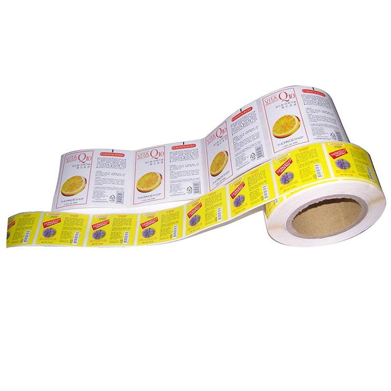 High quality/High cost performance  Design Custom Adhesive Paper Printing Roll Label Sticker