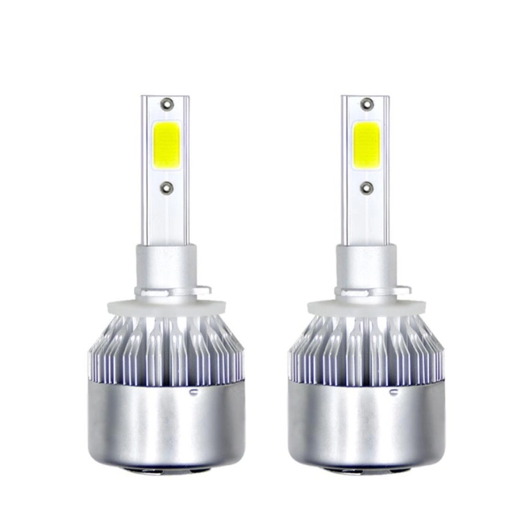 مصابيح C6 LED للسيارة بمصابيح H7 H11 9005 بقدرة 72 واط 8000lm مصابيح LED للسيارة في مصابيح الضباب الفائقة LED بجهد 12 فولت H4 C6