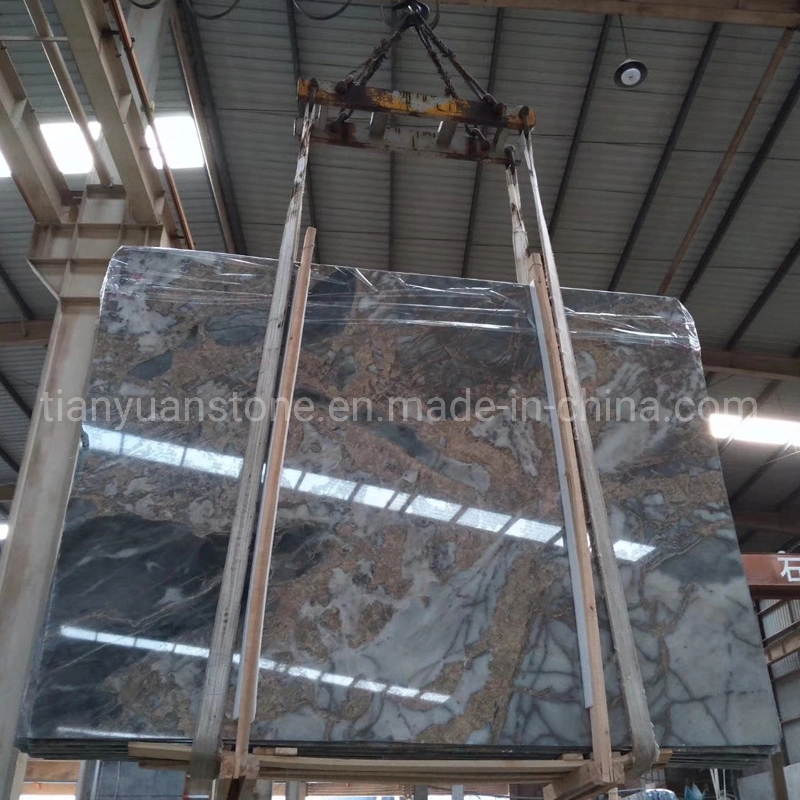 Afganistan Golden Portoro Marble mármore negro para andar de Banho e Cozinha