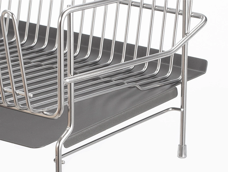 Drying Stainless Steel Dish Rack with Cup Utensil Cutting Board Knife Holder Set