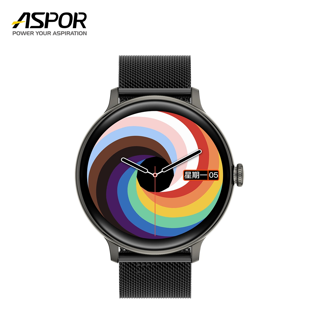 2022 Nouveau Style Round 1.28 inch TFT alliage d'aluminium Smartwatch multifonctionnelle