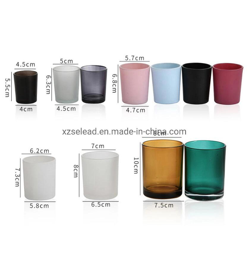Hot Sale Candle Holder Glass Cup for Candle with Lid