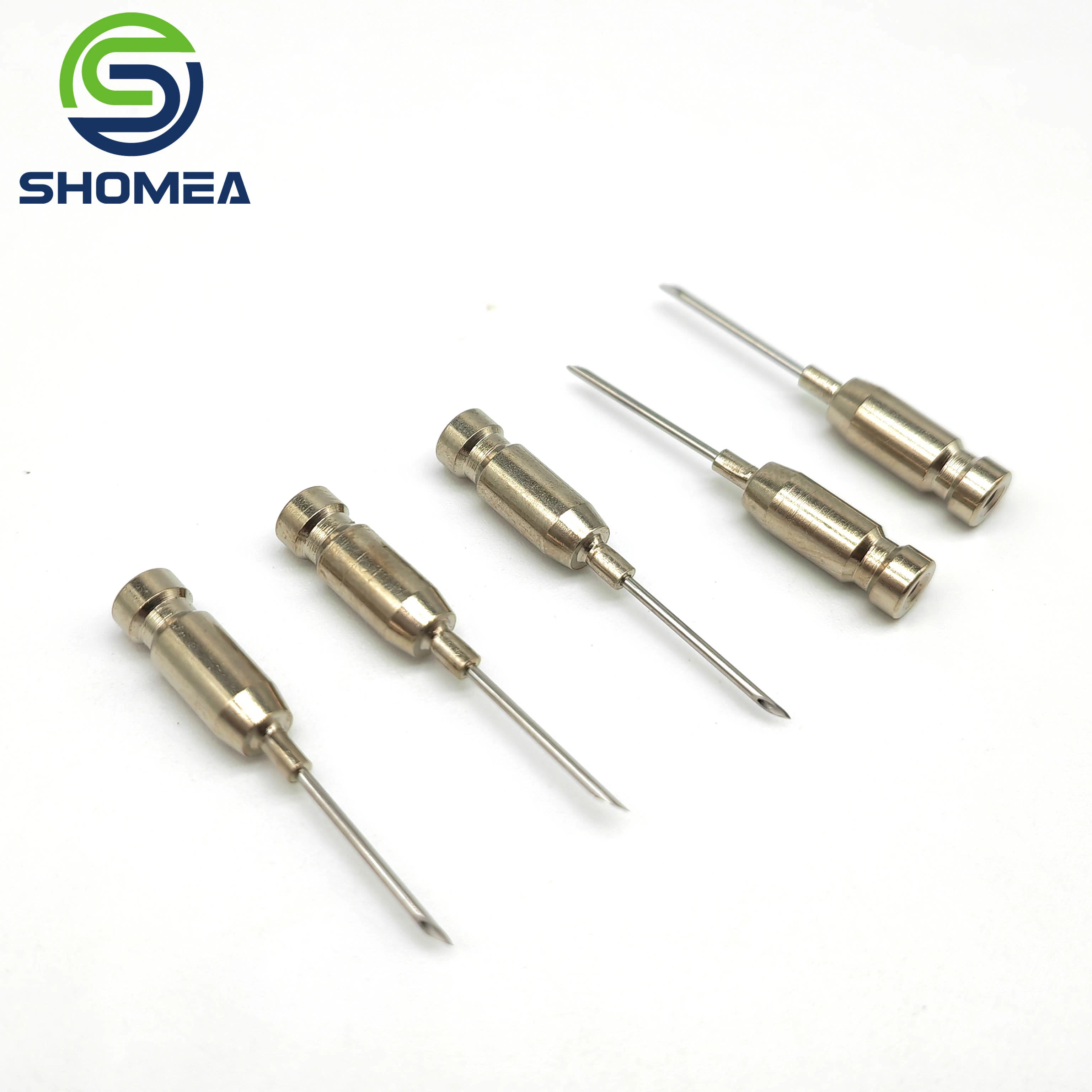 Shomea Customized Tri-Beveled Stainless Steel Hair Implanter Needle with Plastic Luer Lock