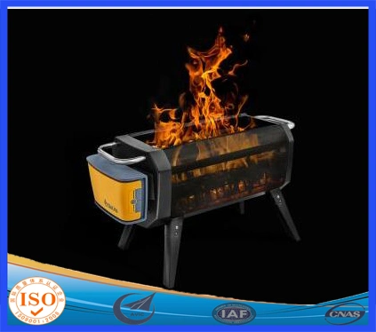 Fireplace, Backyard Patio Fire Bowl, Foldable Legs, Includes Safety Mesh Cover, Poker Stick and Carry Bag, Great for Camping