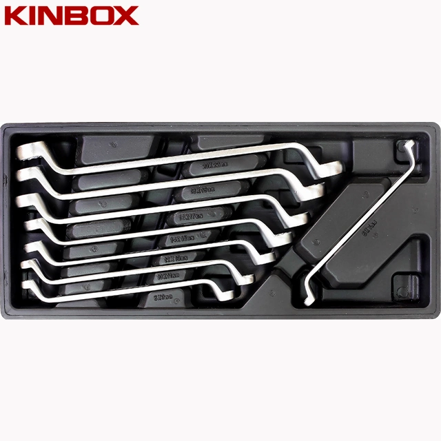 Kinbox Conjunto de herramientas de mano de la bandeja de BMC Tema Tb01m106b anillo doble juego de llaves