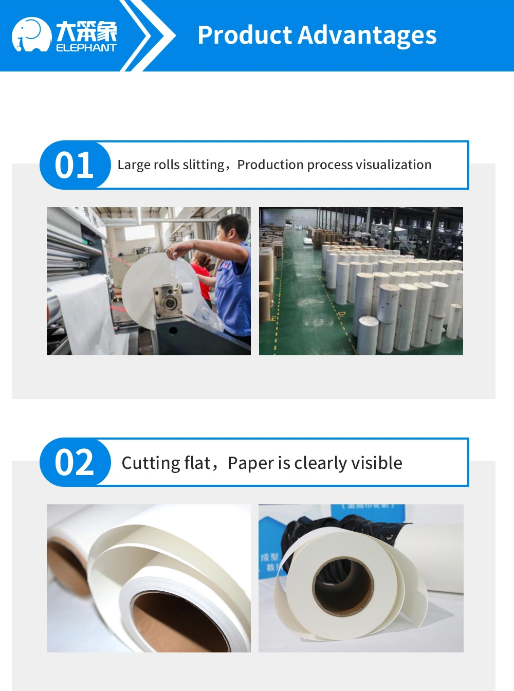 Factpry Supply High Speed Dye Sublimation Paper Sublimation Heat Transfer Paper