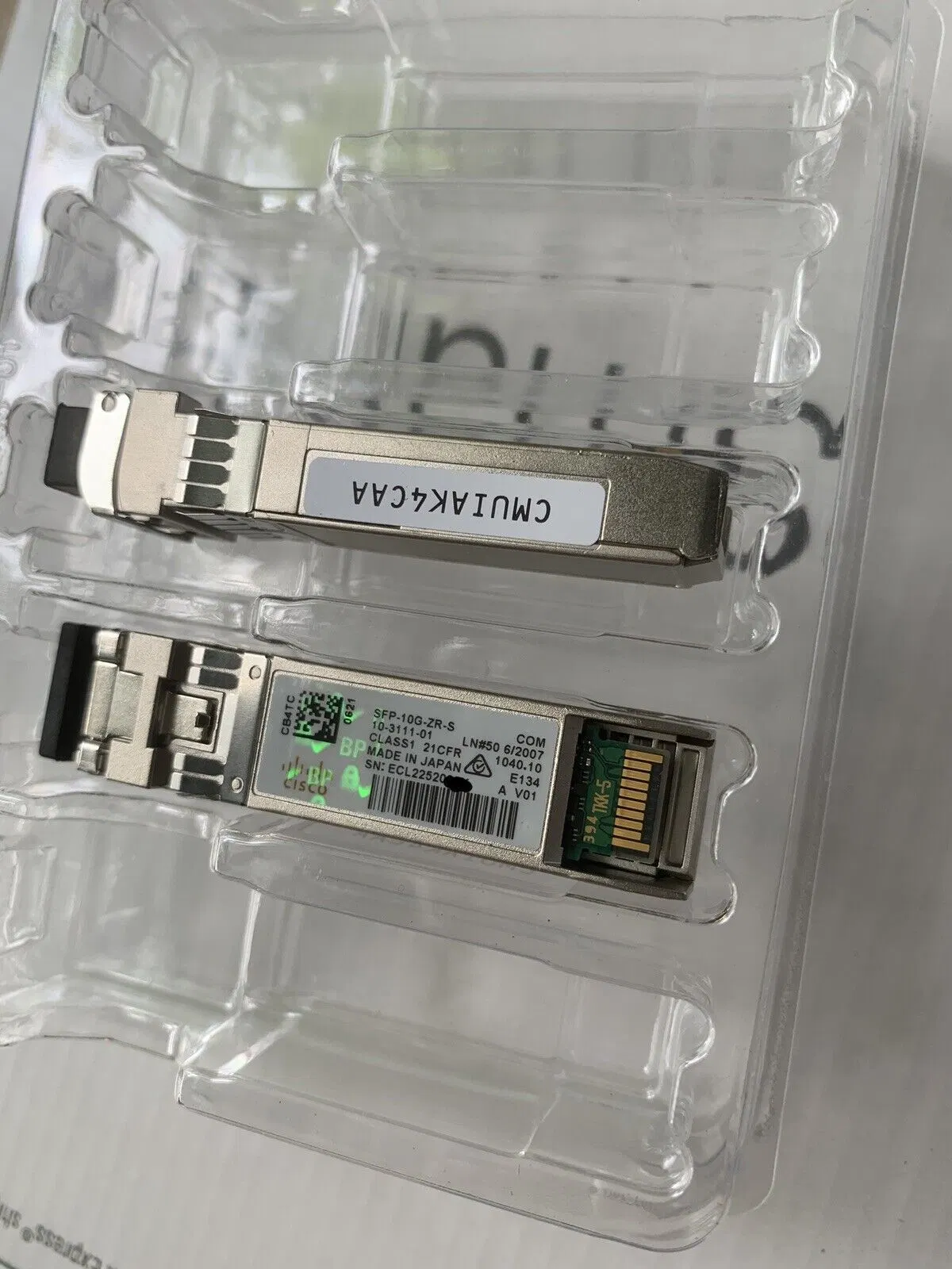 Módulo transceptor SFP Cisco SFP-10g-ZR-S Nuevo sellado