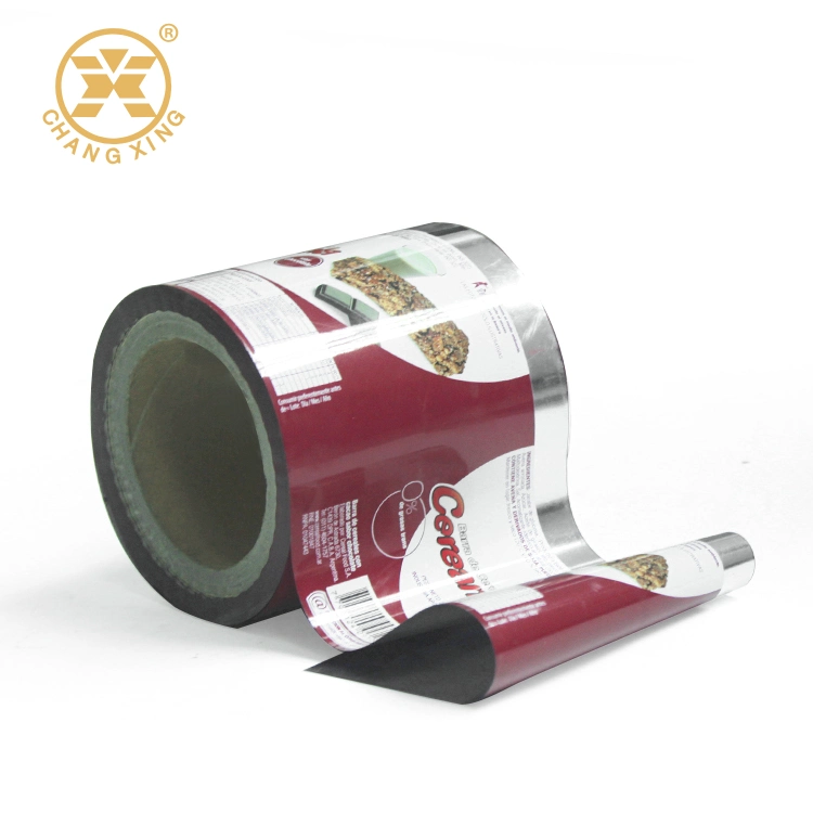 Fabrik Custom Printed Schokolade Müsli Bar Kunststoff-Wrapper Roll Film