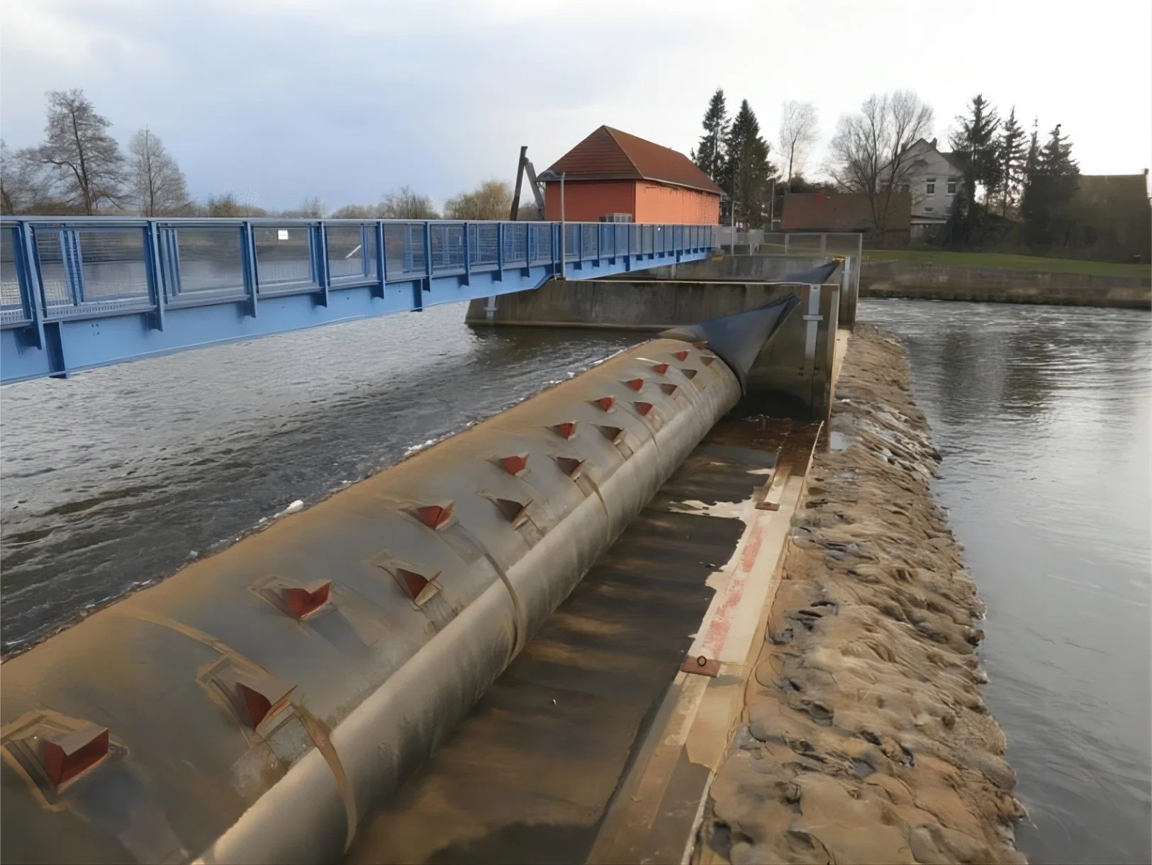 T004 30 años de vida de servicio larga Rendimiento de alta calidad/alto costo buen Precio Represa inflable de agua Represa de goma de agua para el río