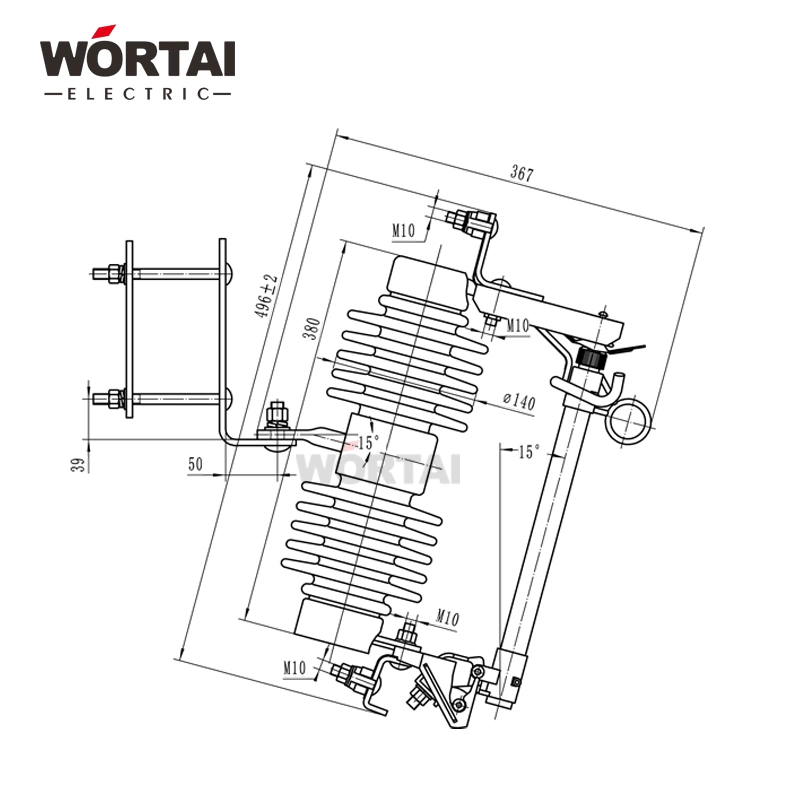 Reliable Quality Porcelain Dropout Fuse Cutout 24-27kv