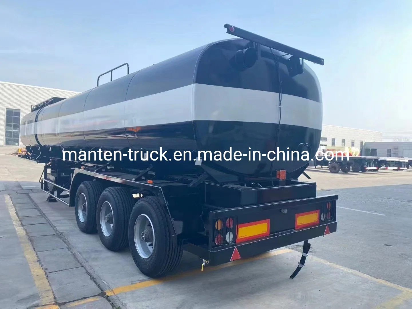 45cbm 45000L Mineral Resin Pitch Hot Asphalt Bitumen Delivery Transportation Tanker Semi Trailer with Oil Heating Burner