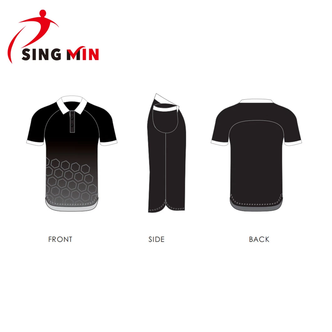 Großhandel/Lieferant Atmungsaktive Dry Fit Sublimation Print Männer Jersey Custom Design Poloshirt