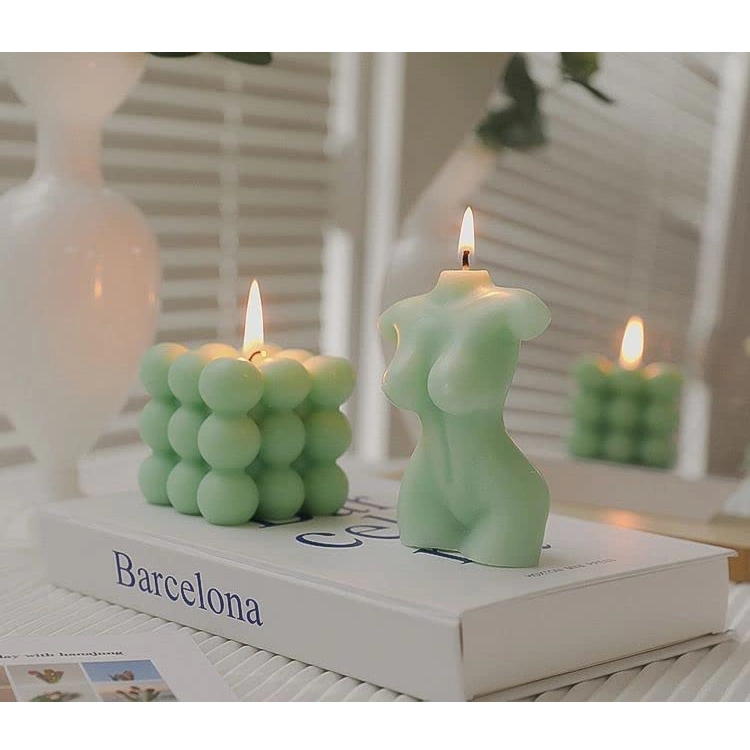 Al por mayor fábrica de forma burbuja hecha a mano vela de soja vela de escena Motherdays′ Velas de burbujas de regalo