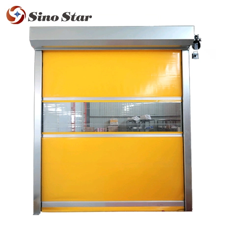 Warehouse Cold Room Safety PVC Automatic Fast Rolling Shutter Door