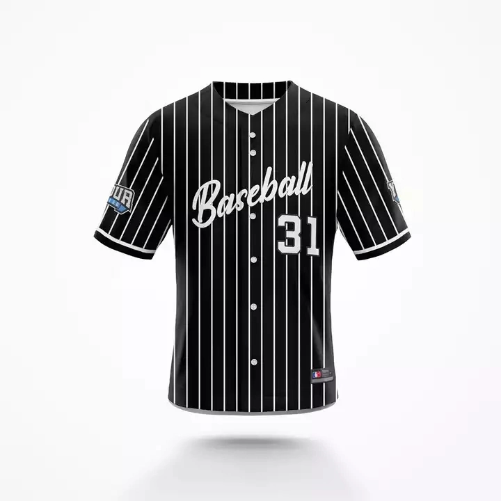 Custom Full Button Down Sublimation Printed Baseball Jersey Men's Quality Baseball Shirt with Your Own Design