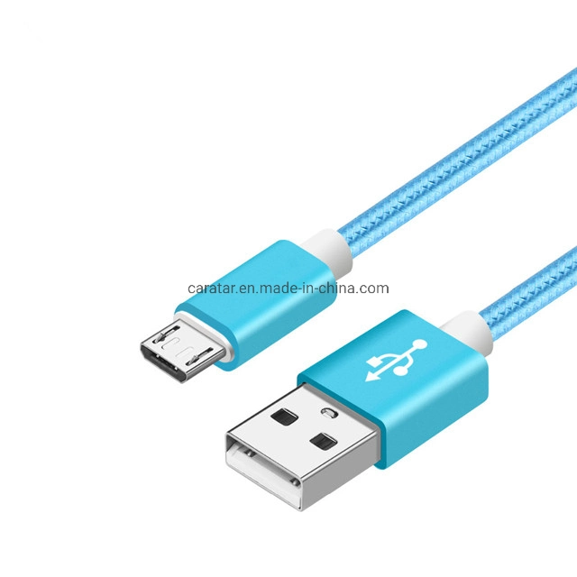 1m/2m Cell Phone Braided Charging for Phone USB Cable Fast Charger Cable