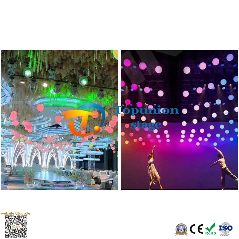 Professional Dazzling Colors Stage Lights CNC Suspended Emitting Kinetic Sphere Balls