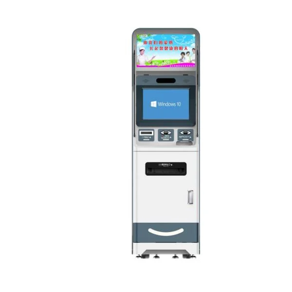 19 Inch Touch Screen Self Service Cash Dispenser A4 Report Printer Self Service Kiosk