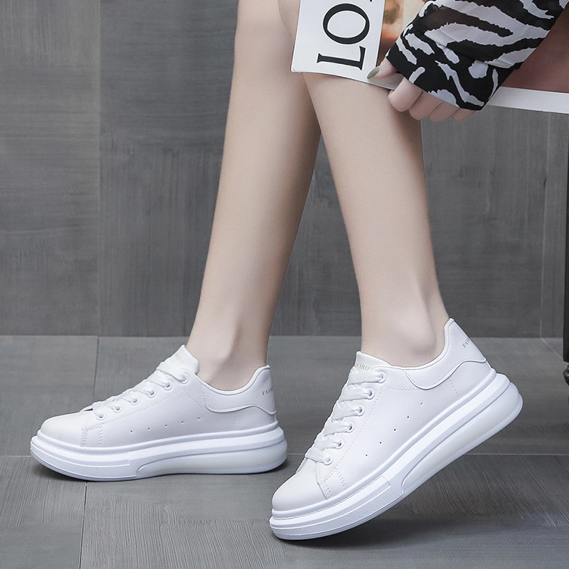 Custom Fashion White Shoes Comfortable Breathable Casual Shoes Women Sneaker Shoes Sports Shoes