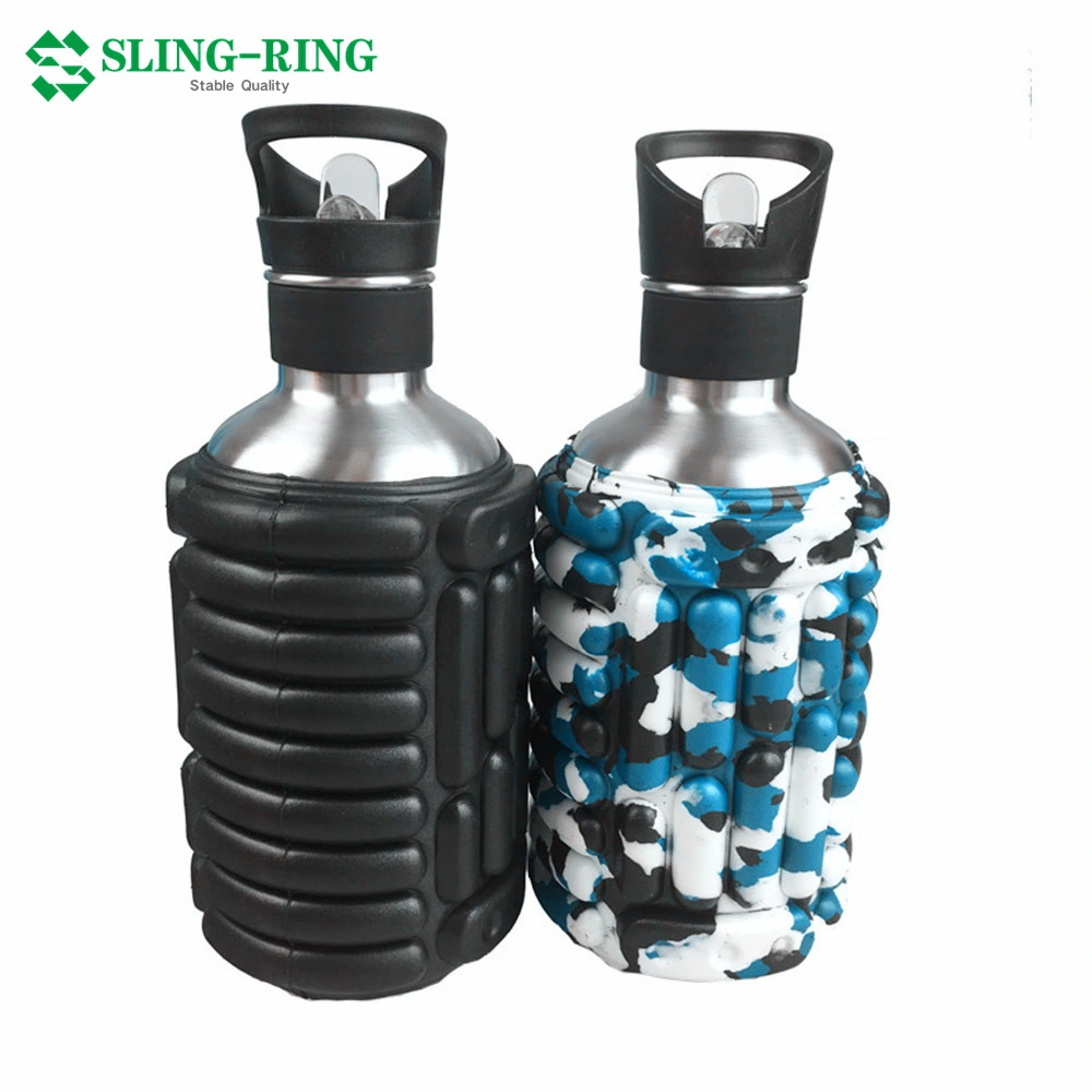 Multi-Function Sports Water Bottle EVA Foam Roller Camera Water Bottle