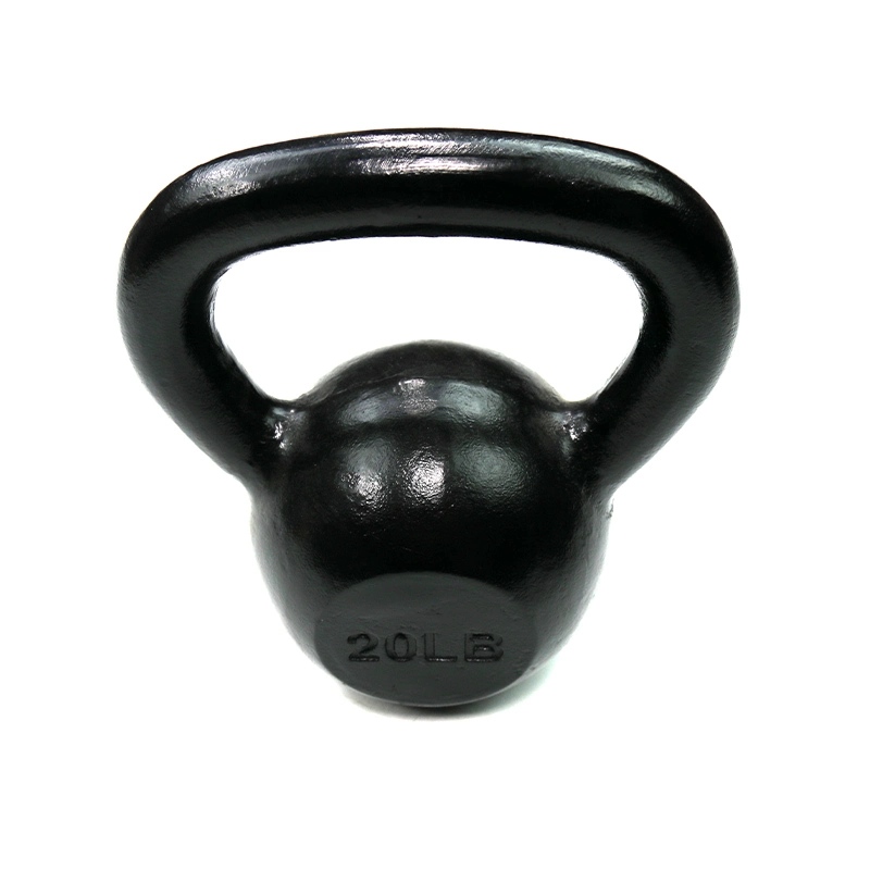 Vendre à chaud de la peinture noire Kettlebell en fonte