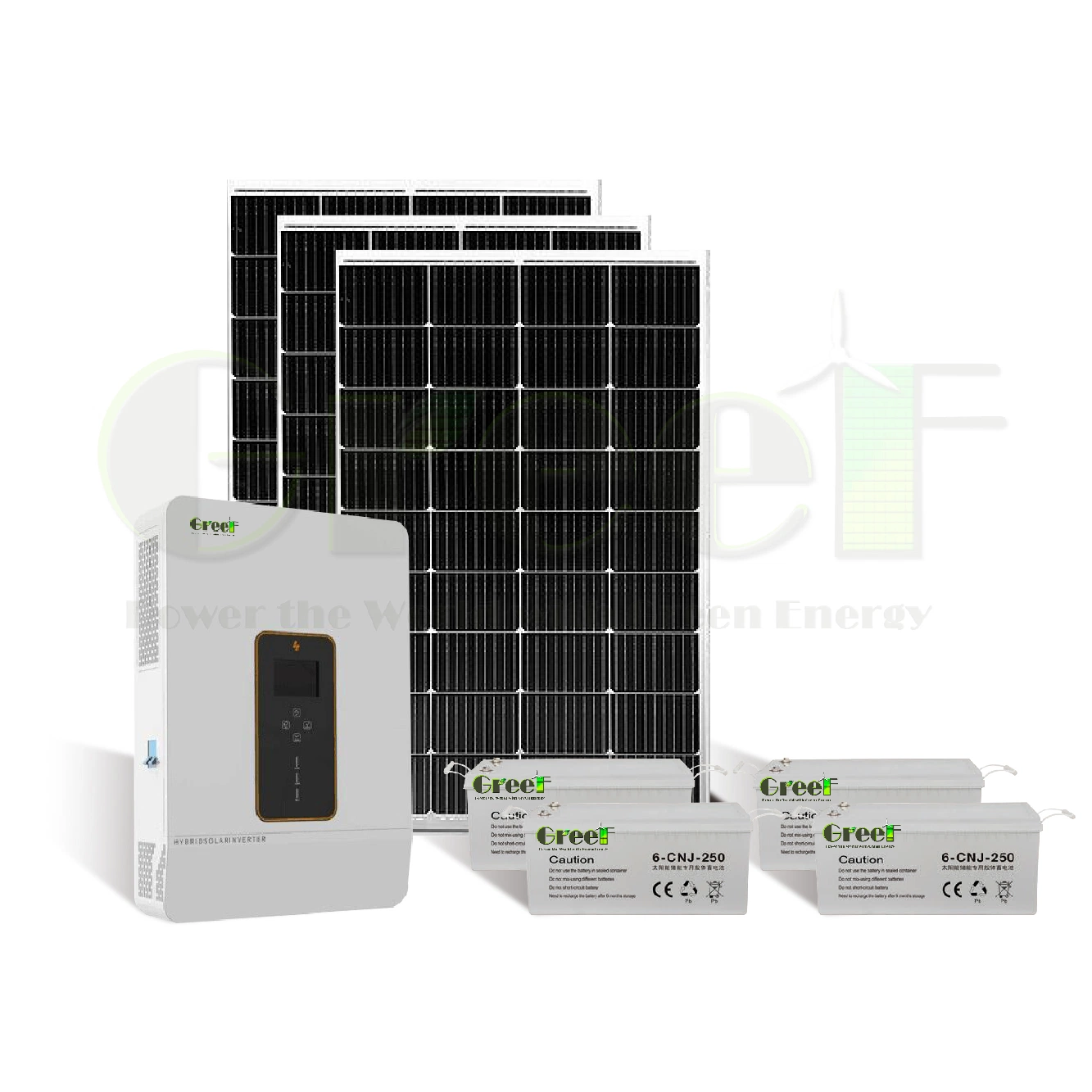 3/5 kW Solar Wind Hybrid Domestic 48VDC Batteriespeichersystem Netzgebundener Wechselrichter