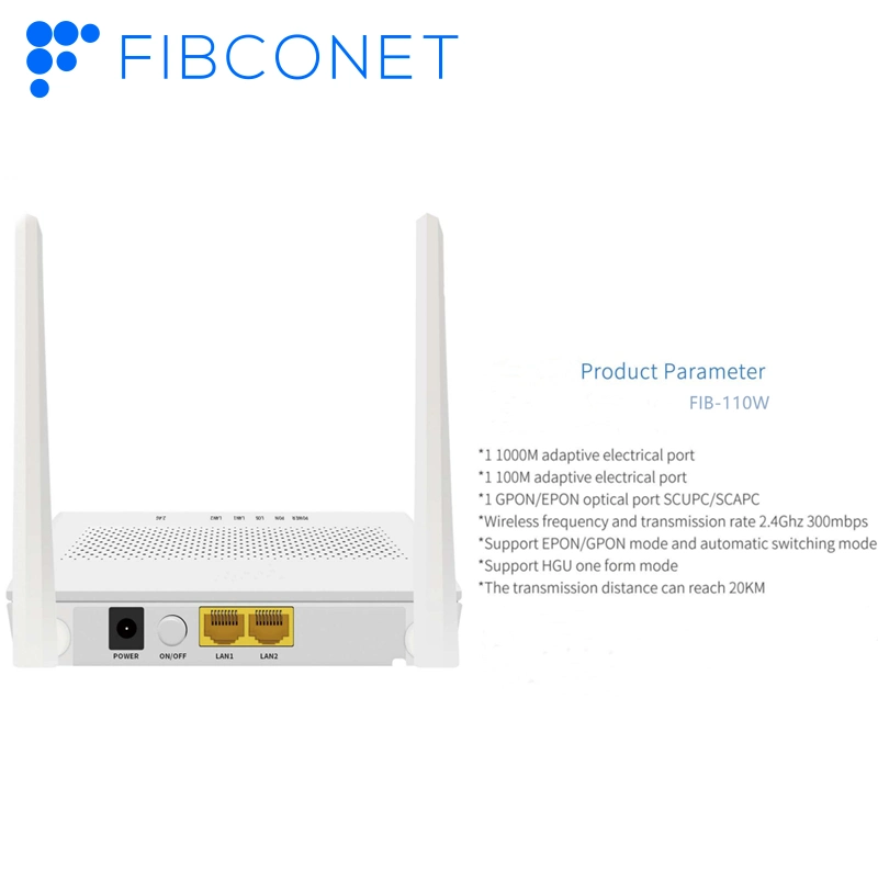 FTTH Fiber Optic Ont Epon/Gpon Suppoting Hgu/Sfu Modo Formulário com Voz/Poeta CATV FTTX acesso FTTH