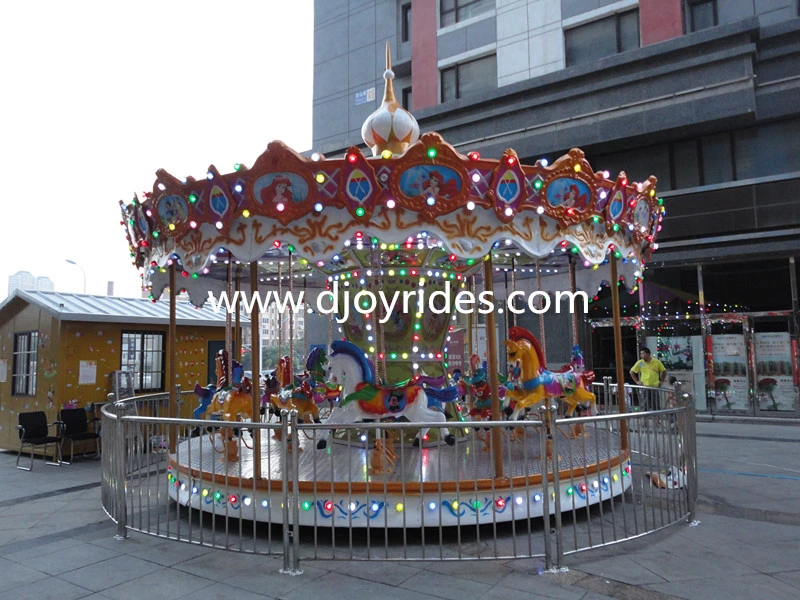 Parque de Atracciones 16 Plazas 24 escaños Tiovivos Merry-Go Round Paseo carrusel en venta