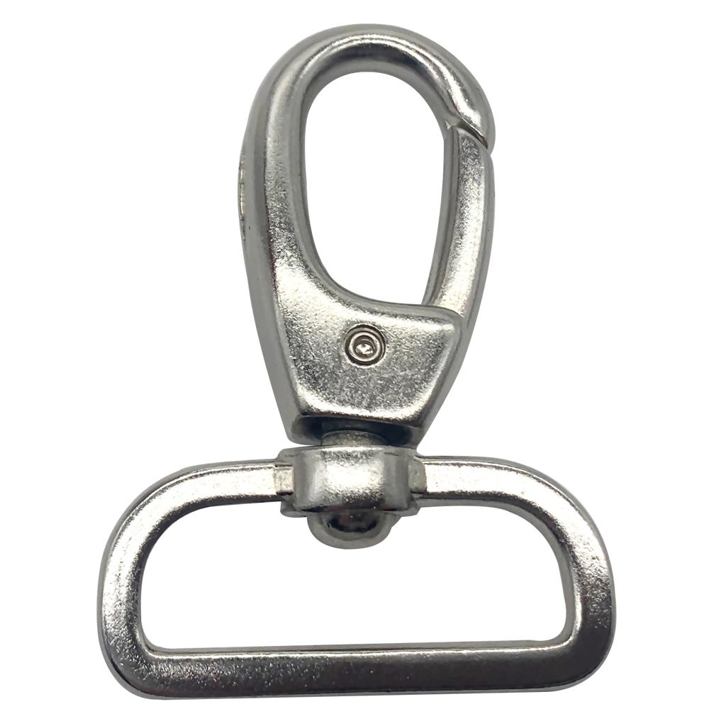 Metal Silver Spring Clip Snap Dog Hook for Key Chain/Handbag