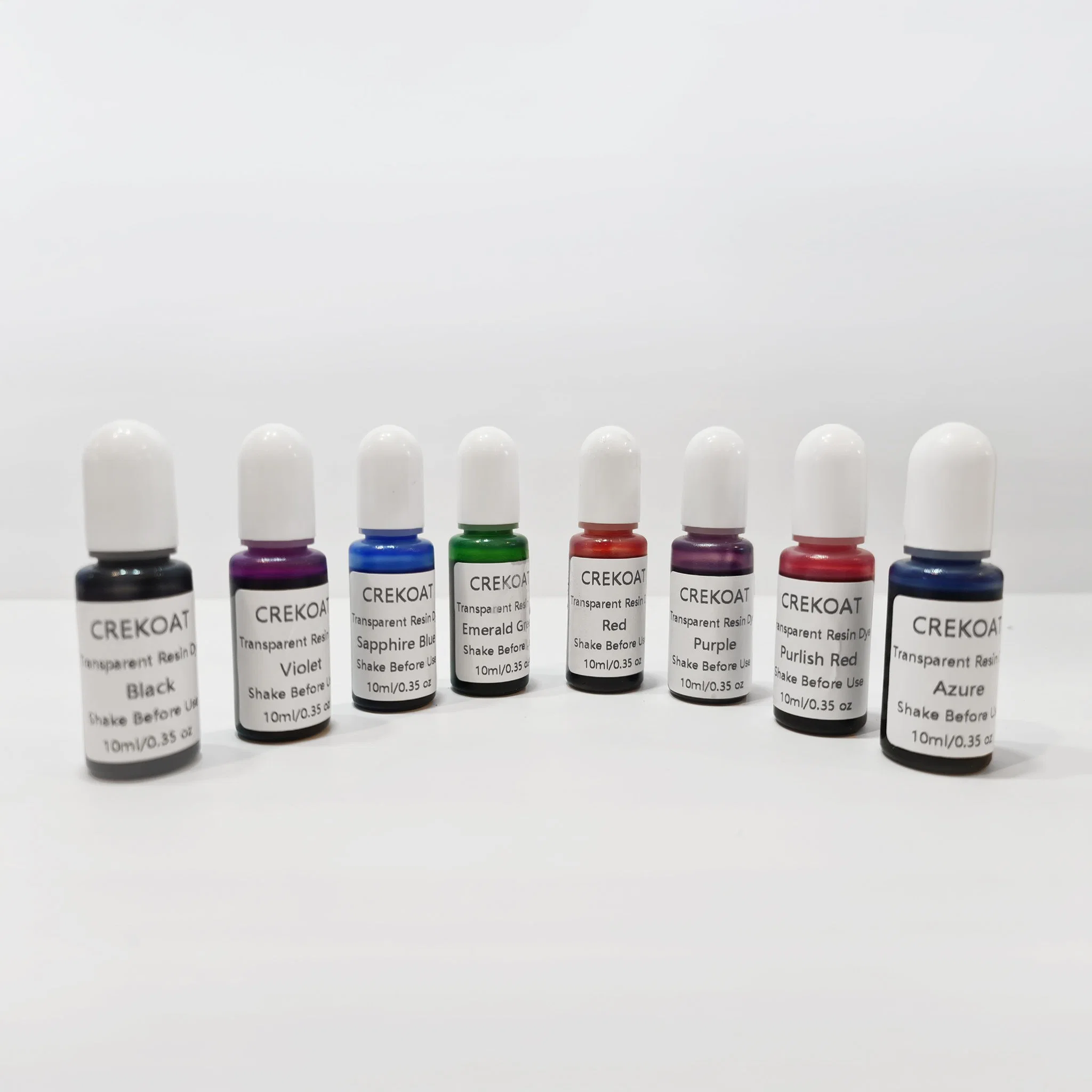 24 belles couleurs translucide Pigment époxy liquide colorant époxy noir