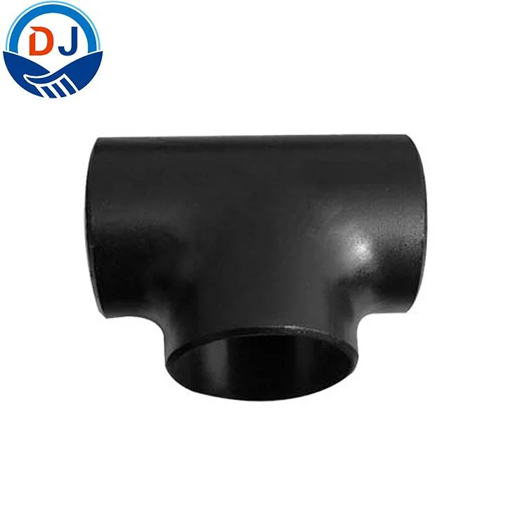 Seamless Round Carbon Steel Black Mild Pipe Fitting Seamless Equal Tee