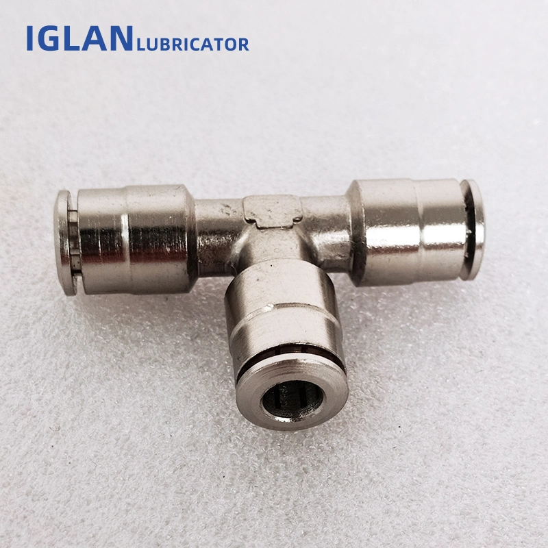 Push-in Tee Nipple Hose Pipe Connector Stainless Steel Female Tee Thread Hose Fittings