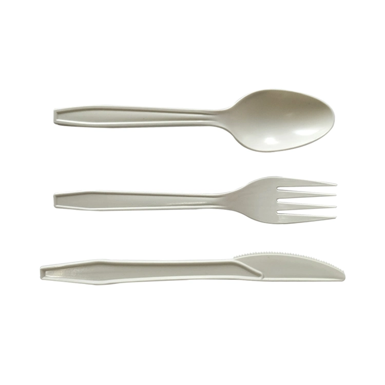Hot Sale Tableware Sets Eco-Friendly PLA Dessert Durable Sturdy Knife Fork Spoon Cpla Plastic 100% Compostable Cutlery