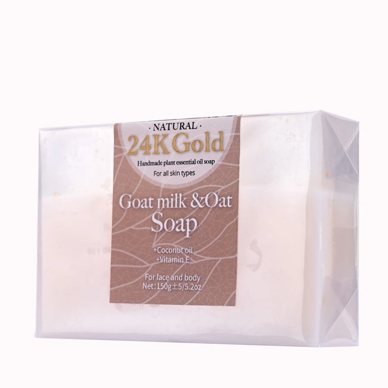 Beauty Cosmetics Skin Care Natural Exfoliating 24K Gold Foil Goat Milk Oat Soap