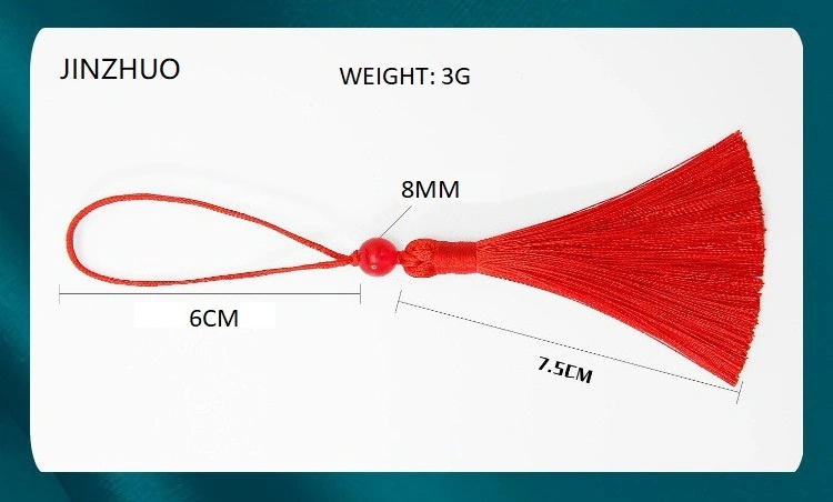 7cm de cordón de seda decorativos hechos a mano Mayorista/Proveedors Borla Borla flecos para uso múltiple