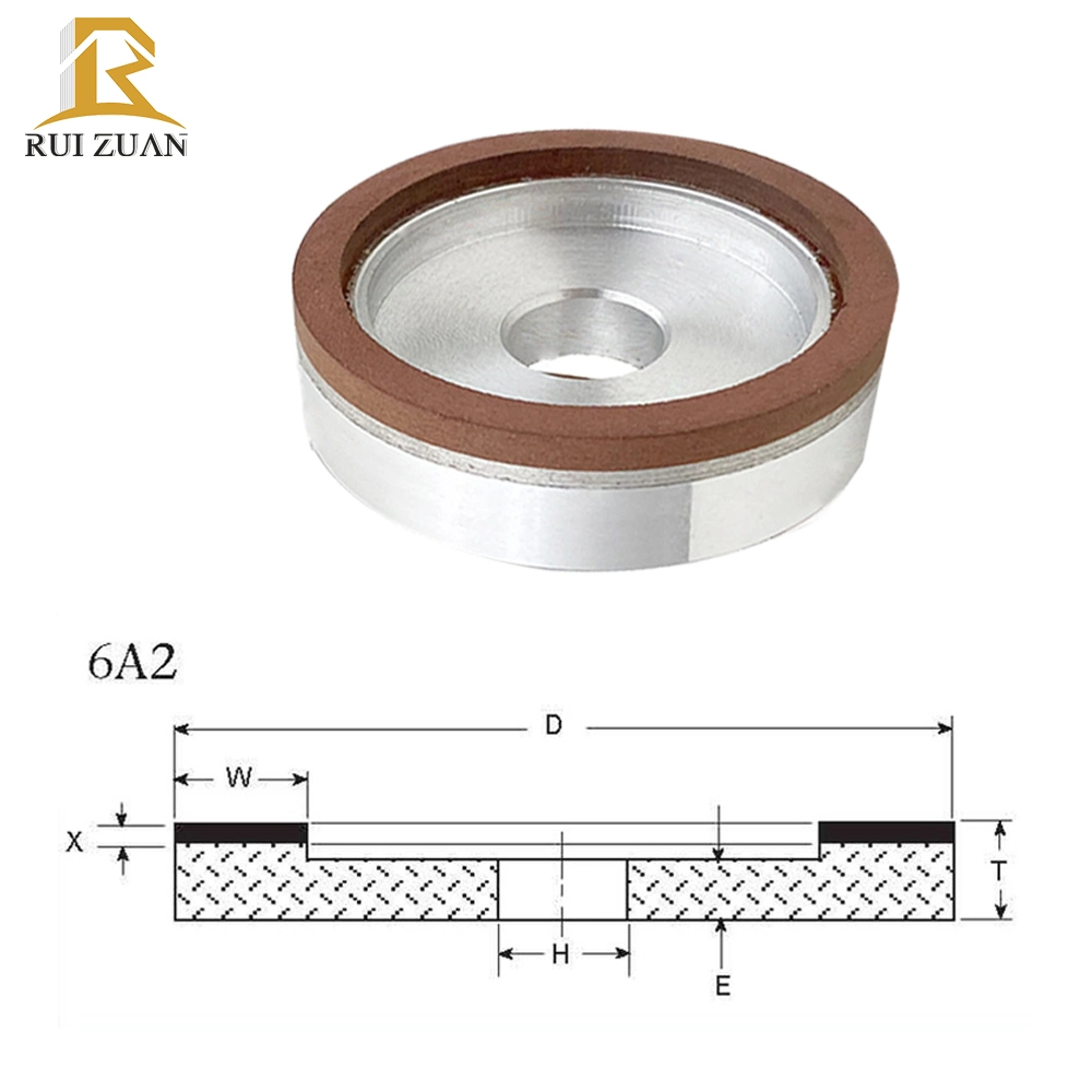 6A2 Resin Diamond Grinding Wheel for Carbide Tool Endmill Lather Tool Band Saw Blade Ceramic