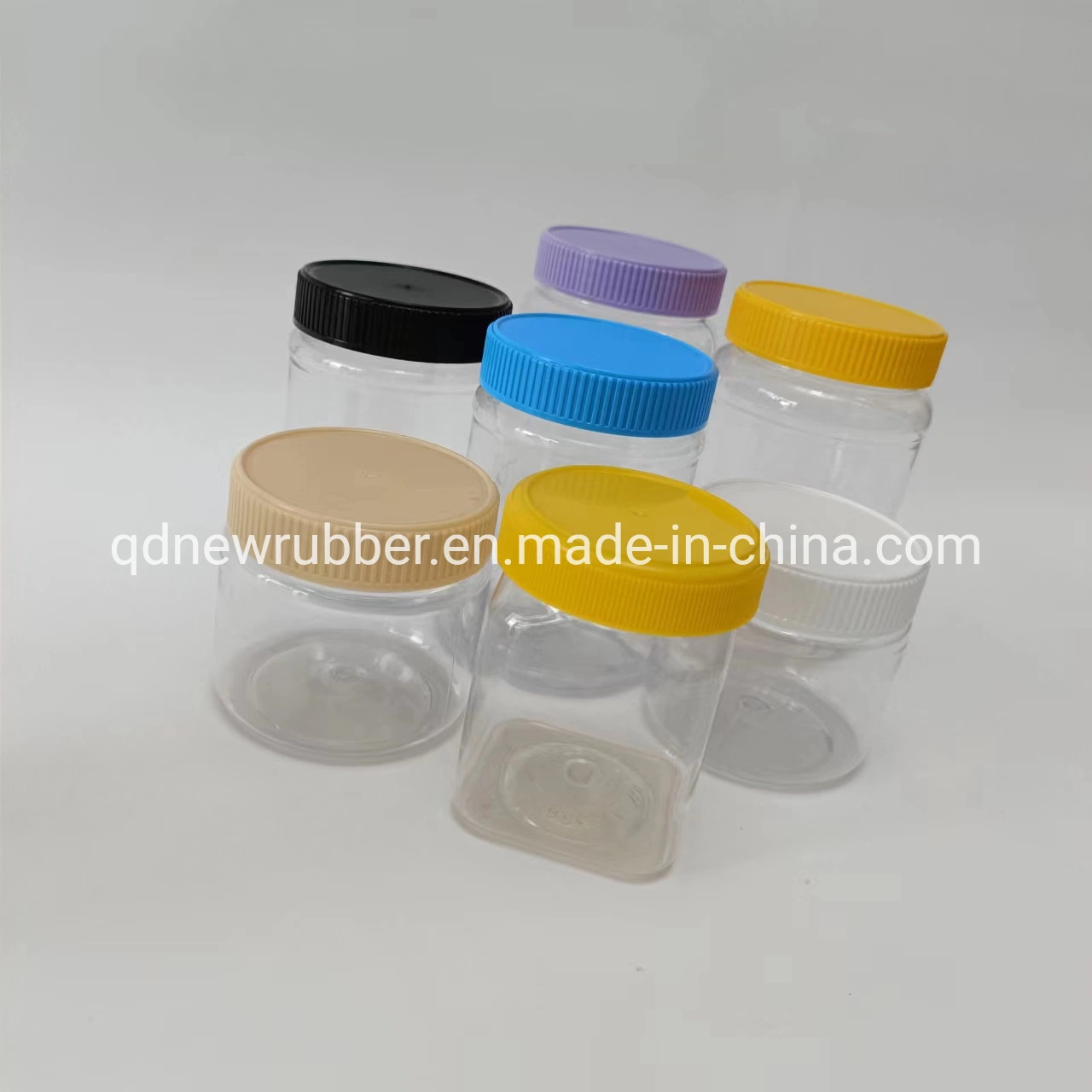 Round Reusable Clear Disposable Empty Pet Plastic Juice Bottles with Tamper Evident Caps