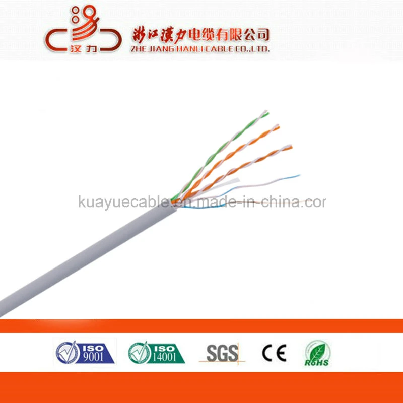 Factory Price Cat5e UTP LAN Cable 0.5mm CCA Copper Cable Indoor Outdoor Cable Network Cable PVC Jacket